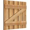 Ekena Millwork Spaced Board-n-Batten Shutters w/Z-Bar, Rough Sawn Western Red Cedar, 28 7/8W x 25H, PR RBS06Z29X025RWR - alternate 5